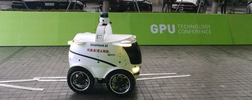 优地科技参加GTC CHINA 2018，展示室外配送机器人
